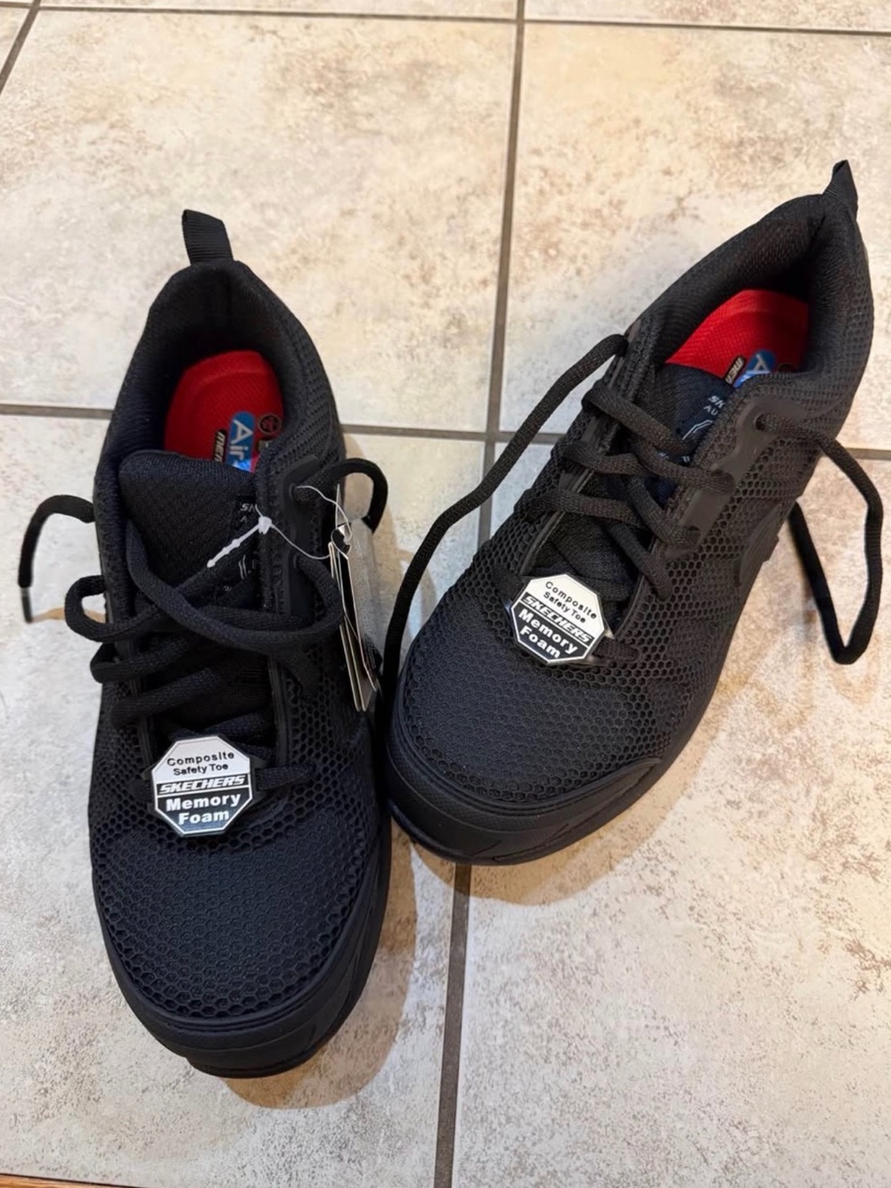 Skechers Black Work Sneakers - Steel Toe